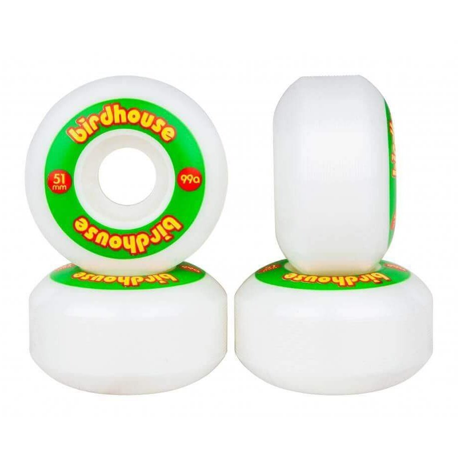 Birdhouse Logo Rasta Wheels 51mm 99a 4 Pack